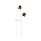 Hello Honey® 28.25" Taupe Organic Feather Flower Stem